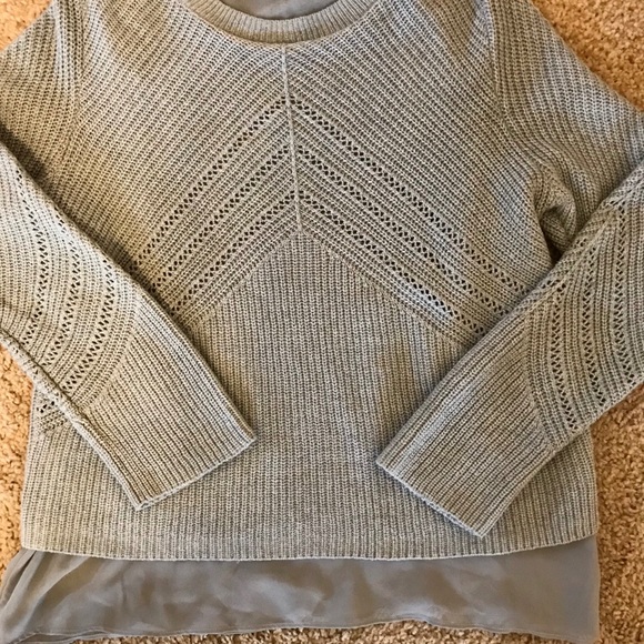 Lucky Brand light blue sweater with sparkle - Picture 10 of 12